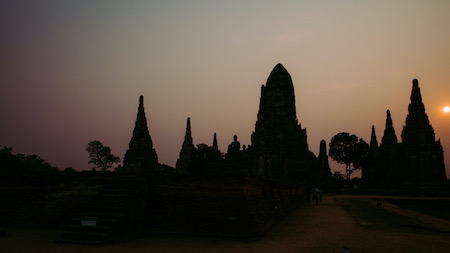 Darkened temples - Ayutthaya